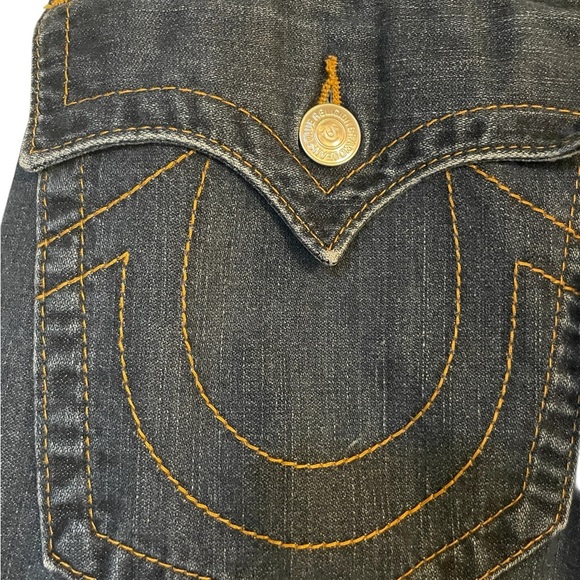 True Religion Men's Straight Leg Flap Pocket Jeans Size 33 - Picture 3 of 6